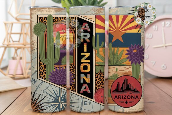 Arizona Desert Collage 20oz Tumbler Wrap Graphics Review for Crafters