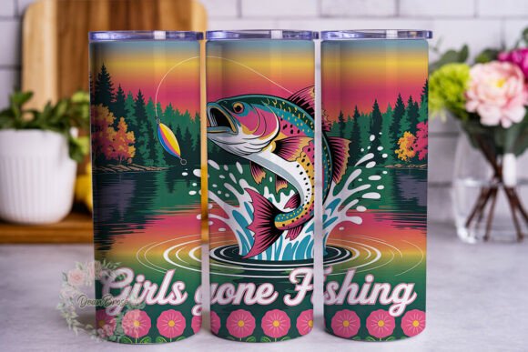 Girls Gone Fishing Graphics & Tumbler Wraps