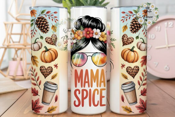 Mama Spice Autumn Tumbler Wrap PNG Graphics Review