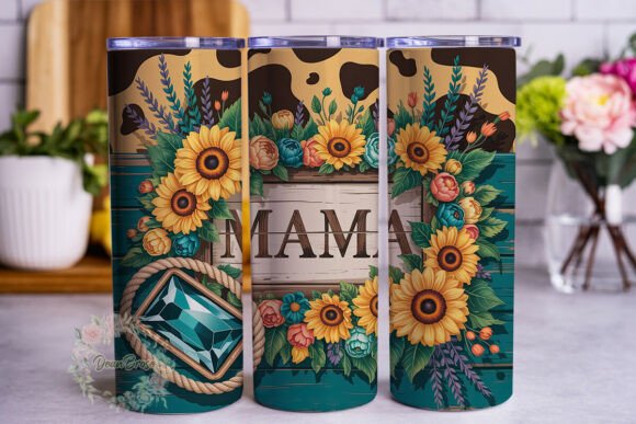 Rustic Sunflower Mama Tumbler Wrap Graphics Review