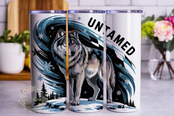 Untamed Winter Wolf Tumbler Wrap Graphics Review
